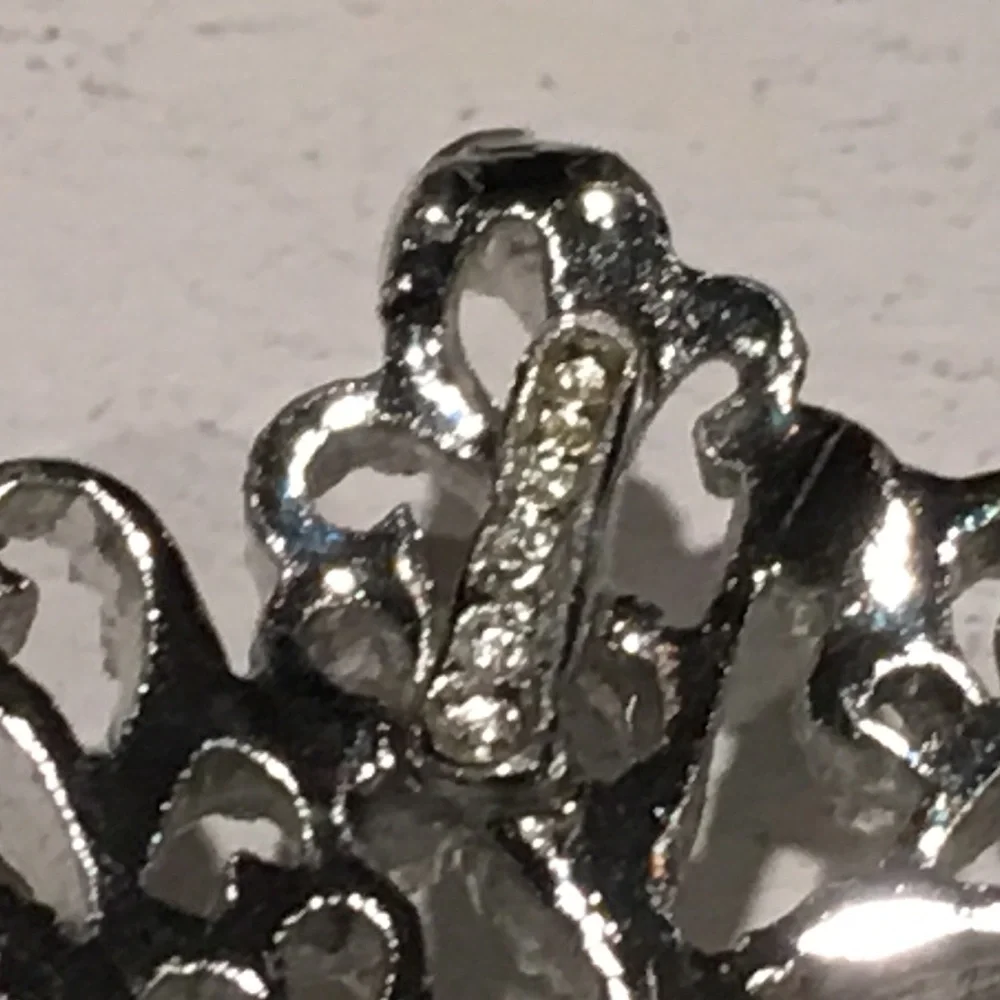 Vintage Gerry's Silver Tone Flower Brooch